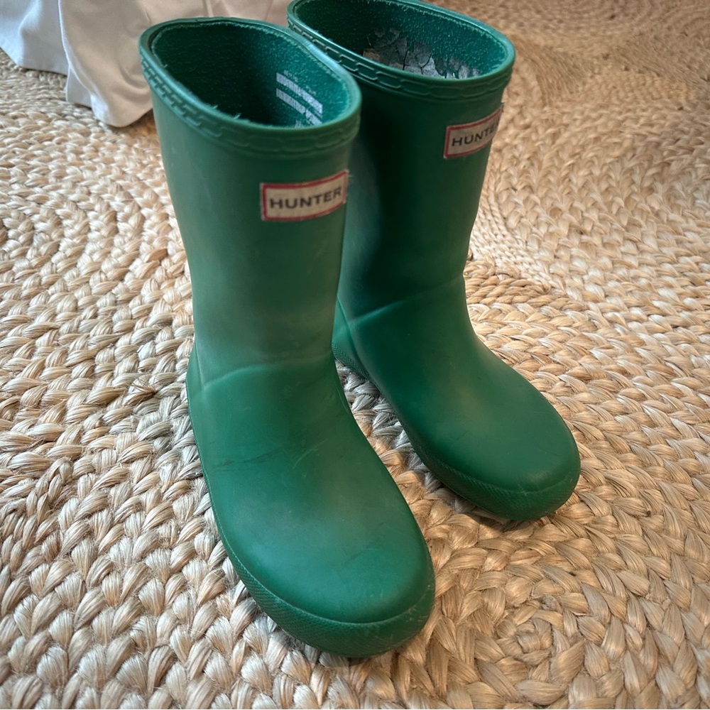 Hunter Classic Green Boots Size 12/UK 11